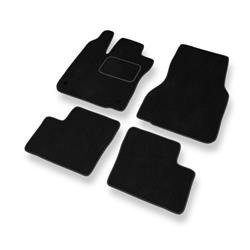 Tapetes de veludo para Smart ForTwo III (2014-....) - tapetes de carro - DGS Autodywan - pretos