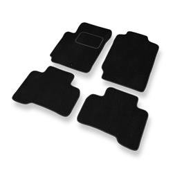 Tapetes de veludo para Suzuki Grand Vitara II (2005-2014) - tapetes de carro - DGS Autodywan - pretos