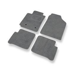 Tapetes de veludo para Toyota Corolla IX (2001-2009) - tapetes de carro - DGS Autodywan - cinza