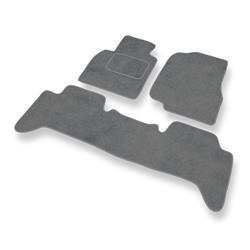 Tapetes de veludo para Toyota Land Cruiser J100 (1998-2007) - tapetes de carro - DGS Autodywan - cinza