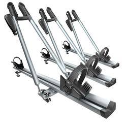 3x Porta-Bicicletas de Tejadilho, suporte para bicicletas de tejadilho com fecho, com barra de alumínio - Amos