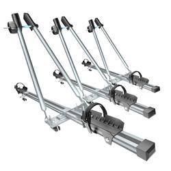 3x Porta-bicicletas de teto, suporte para bicicletas com barra de alumínio - Amos
