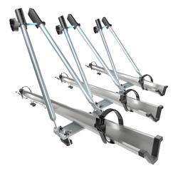 3x Porta-bicicletas de teto, suporte para bicicletas com barra de alumínio - Amos