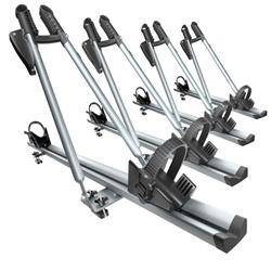 4x Porta-Bicicletas de Tejadilho, suporte para bicicletas de tejadilho com fecho, com barra de alumínio - Amos