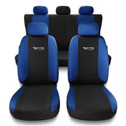 Capas de carro universais para Ford Escort MK5, MK6, MK7 (1990-2000) - protetores de assentos - coberturas para bancos - capas de proteção - Auto-Dekor - Tuning - azul