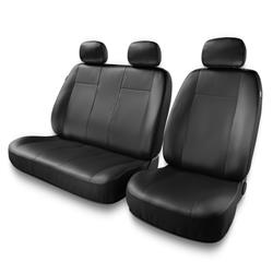Capas de carro universais para Iveco Daily II, III, IV, V, VI (1990-2019) - protetores de assentos - coberturas para bancos - capas de proteção - Auto-Dekor - Comfort 2+1 - preto