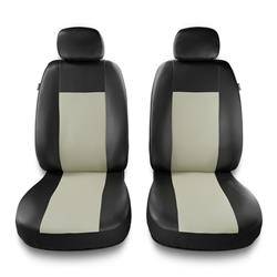 Capas de carro universais para Opel Crossland X (2017-2019) - protetores de assentos - coberturas para bancos - capas de proteção - Auto-Dekor - Comfort 1+1 - bege