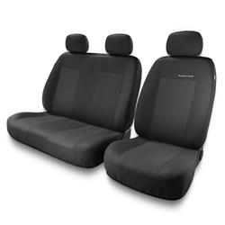 Capas de carro universais para Peugeot Expert I, II (1995-2016) - protetores de assentos - coberturas para bancos - capas de proteção - Auto-Dekor - Elegance 2+1 - P-1