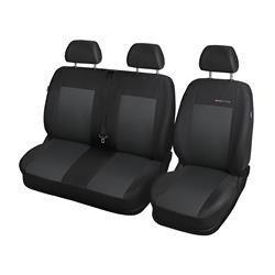 Capas feitas sob medida para Ford Transit Connect Van (2013-2020) 2+1 - protetores de assentos - coberturas para bancos - capas de proteção - Auto-Dekor - Elegance - P-3