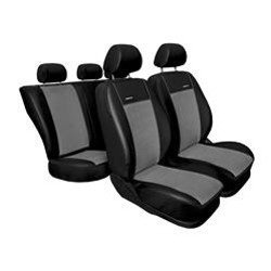 Capas feitas sob medida para Seat Mii Hatchback (2011-2019) segunda fileira - banco inteiro - protetores de assentos - coberturas para bancos - capas de proteção - Auto-Dekor - Premium - cinza