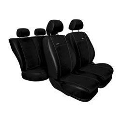 Capas feitas sob medida para Skoda Citigo Hatchback (2011-2019) segunda fileira - banco inteiro - protetores de assentos - coberturas para bancos - capas de proteção - Auto-Dekor - Premium - preto