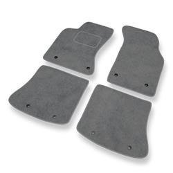 Tapetes de veludo para Audi A4 I B5 (1994-2001) - tapetes de carro - DGS Autodywan - cinza