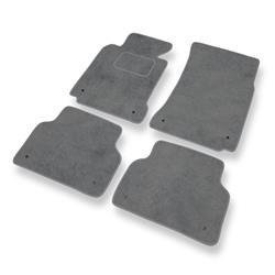 Tapetes de veludo para BMW Série 5 M5 III E39 (1998-2003) - tapetes de carro - DGS Autodywan - cinza