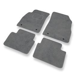 Tapetes de veludo para Chevrolet Malibu VIII (2012-2016) - tapetes de carro - DGS Autodywan - cinza