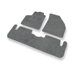 Tapetes de veludo para Chevrolet Rezzo (2004-2008) - tapetes de carro - DGS Autodywan - cinza