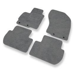 Tapetes de veludo para Citroen C-Crosser (2007-2012) - tapetes de carro - DGS Autodywan - cinza