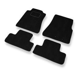 Tapetes de veludo para Ford Mustang V (2005-2014) - tapetes de carro - DGS Autodywan - pretos