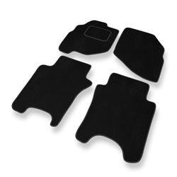 Tapetes de veludo para Honda City IV (2002-2008) - tapetes de carro - DGS Autodywan - pretos