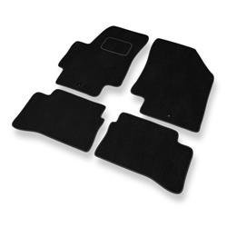 Tapetes de veludo para Hyundai Accent III (2006-2011) - tapetes de carro - DGS Autodywan - pretos