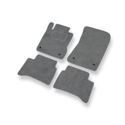 Tapetes de veludo para Mercedes-Benz Classe E W211 (2002-2009) - tapetes de carro - DGS Autodywan - cinza