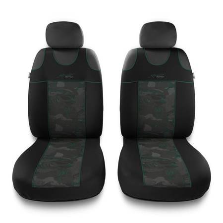 Capas de assento para BMW X6 E71, E72, F16 (2008-2019) - Auto-Dekor - Stylus 1+1 - verde