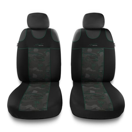 Capas de assento para Opel Agila A, B (2000-2014) - Auto-Dekor - Stylus 1+1 - verde