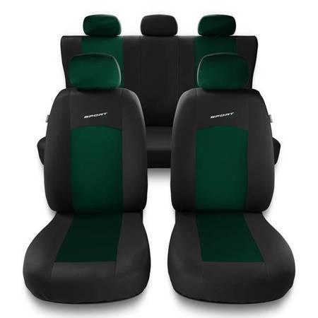 Capas de carro universais para Alfa Romeo 146 (1994-2001) - protetores de assentos - coberturas para bancos - capas de proteção - Auto-Dekor - Sport Line - verde