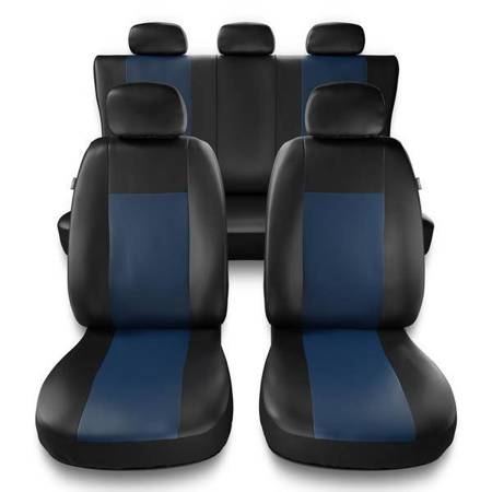 Capas de carro universais para Alfa Romeo 147 (2000-2010) - protetores de assentos - coberturas para bancos - capas de proteção - Auto-Dekor - Comfort - azul