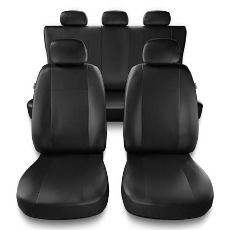 Capas de carro universais para Alfa Romeo 147 (2000-2010) - protetores de assentos - coberturas para bancos - capas de proteção - Auto-Dekor - Comfort - preto