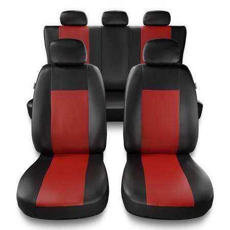 Capas de carro universais para Alfa Romeo 147 (2000-2010) - protetores de assentos - coberturas para bancos - capas de proteção - Auto-Dekor - Comfort - vermelho