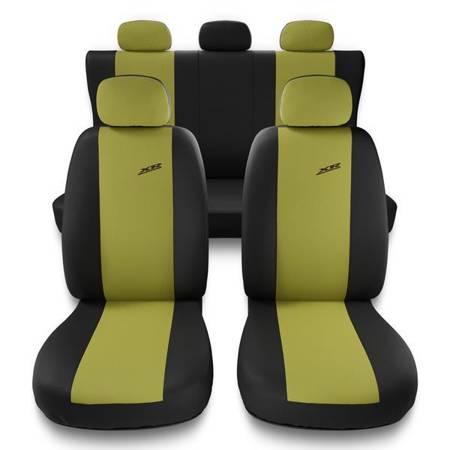 Capas de carro universais para Alfa Romeo 159 (2005-2011) - protetores de assentos - coberturas para bancos - capas de proteção - Auto-Dekor - XR - amarelo