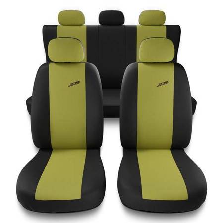 Capas de carro universais para Alfa Romeo Giulietta (2010-2020) - protetores de assentos - coberturas para bancos - capas de proteção - Auto-Dekor - XR - amarelo