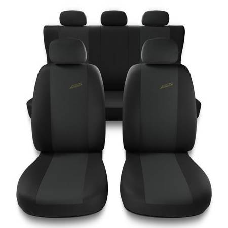 Capas de carro universais para Alfa Romeo Giulietta (2010-2020) - protetores de assentos - coberturas para bancos - capas de proteção - Auto-Dekor - XR - cinza escuro