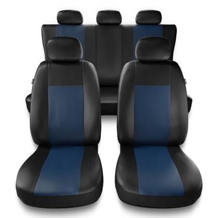 Capas de carro universais para BMW Série 1 E82, E87, E88, F20, F21 (2004-2019) - protetores de assentos - coberturas para bancos - capas de proteção - Auto-Dekor - Comfort - azul