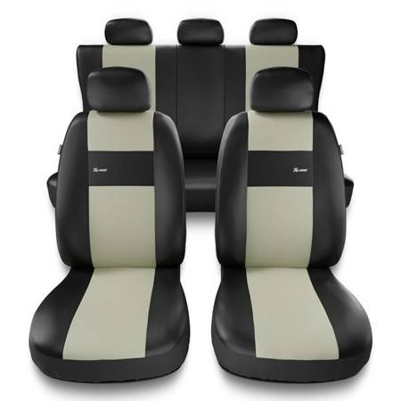 Capas de carro universais para BMW X1 I, II (2009-2022) - protetores de assentos - coberturas para bancos - capas de proteção - Auto-Dekor - X-Line - bege