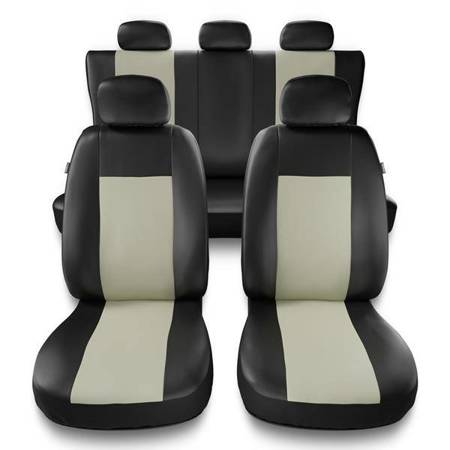 Capas de carro universais para BMW X5 E53, E70, F15, G05 (2000-2019) - protetores de assentos - coberturas para bancos - capas de proteção - Auto-Dekor - Comfort - bege