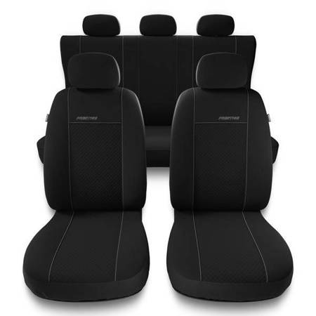 Capas de carro universais para BMW X6 E71, E72, F16 (2008-2019) - protetores de assentos - coberturas para bancos - capas de proteção - Auto-Dekor - Prestige - preto