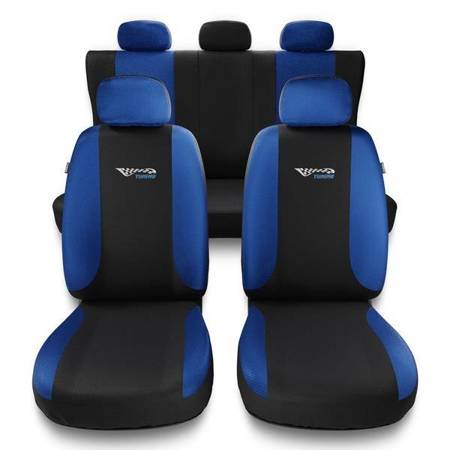 Capas de carro universais para Citroen C4 I, II (2004-2017) - protetores de assentos - coberturas para bancos - capas de proteção - Auto-Dekor - Tuning - azul