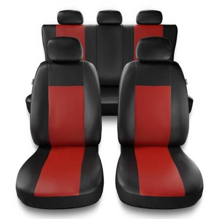 Capas de carro universais para Citroen C5 Aircross (2018-....) - protetores de assentos - coberturas para bancos - capas de proteção - Auto-Dekor - Comfort - vermelho