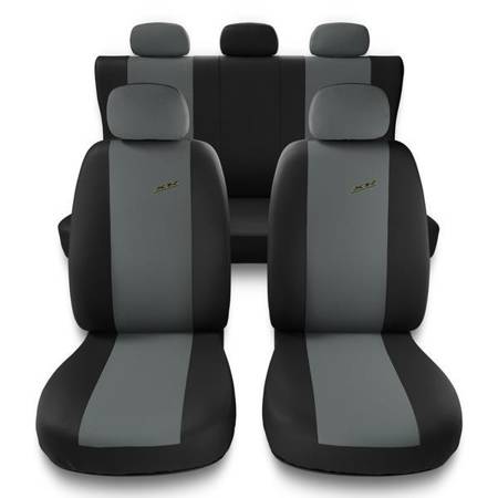 Capas de carro universais para Citroen C5 I, II (2000-2017) - protetores de assentos - coberturas para bancos - capas de proteção - Auto-Dekor - XR - cinza claro