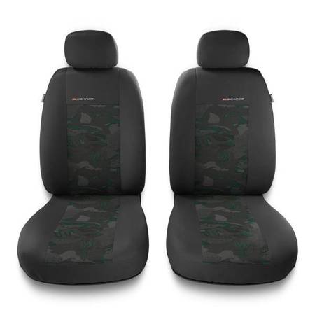 Capas de carro universais para Mitsubishi ASX (2010-2021) - protetores de assentos - coberturas para bancos - capas de proteção - Auto-Dekor - Elegance 1+1 - verde