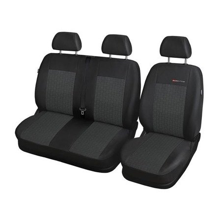 Capas feitas sob medida para Citroen Berlingo II Van (2008-2018) apenas assentos dianteiros - bancos múltiplos - protetores de assentos - coberturas para bancos - capas de proteção - Auto-Dekor - Elegance - P-1