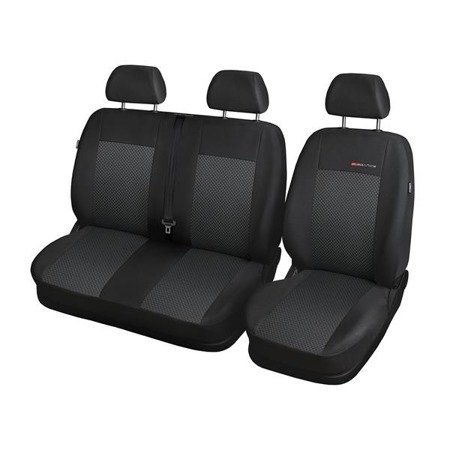 Capas feitas sob medida para Citroen Berlingo II Van (2008-2018) apenas assentos dianteiros - bancos múltiplos - protetores de assentos - coberturas para bancos - capas de proteção - Auto-Dekor - Elegance - P-3