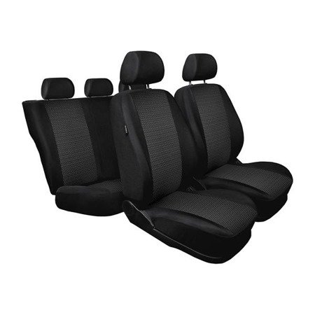 Capas feitas sob medida para Dacia Duster SUV (2010-2013) - protetores de assentos - coberturas para bancos - capas de proteção - Auto-Dekor - Practic - preto