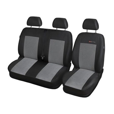 Capas feitas sob medida para Fiat Doblo IV Van (2015-2019) - protetores de assentos - coberturas para bancos - capas de proteção - Auto-Dekor - Elegance - P-2