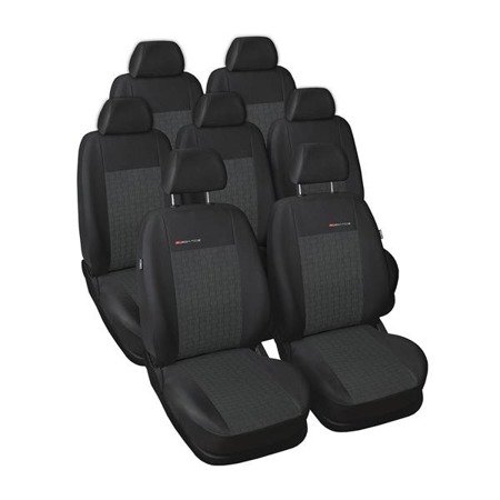 Capas feitas sob medida para Nissan Qashqai +2 Crossover (2006-2013) 7 lugares - protetores de assentos - coberturas para bancos - capas de proteção - Auto-Dekor - Elegance - P-1