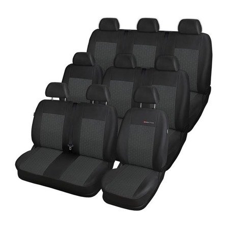 Capas feitas sob medida para Renault Trafic III Van (2014-....) 9 lugares - protetores de assentos - coberturas para bancos - capas de proteção - Auto-Dekor - Elegance - P-1