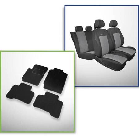 Conjunto: tapetes de veludo + capas feitas sob medida para Suzuki Grand Vitara II SUV (2005-2014) – Elegance P-2