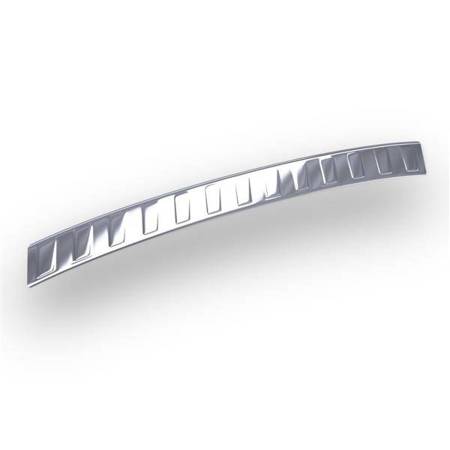 Protetor de para-choques de aço para Citroen C4 Grand Picasso I Minivan (5 portas) - (2007-2013) - Croni - trapézio - prata (brilho)