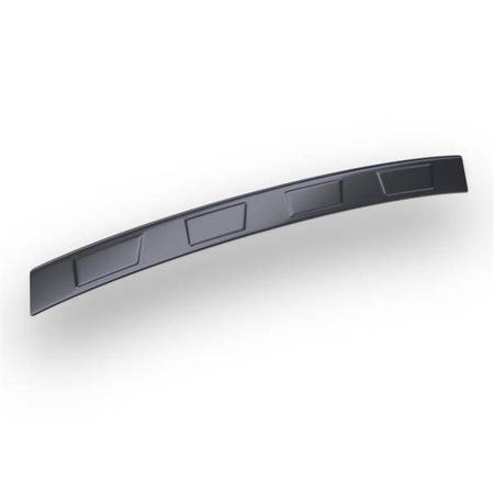 Protetor de para-choques de aço para Kia Stinger Liftback (4 portas) - (2017-....) - Croni - 4 Trapézio - preto (fibra de carbono)